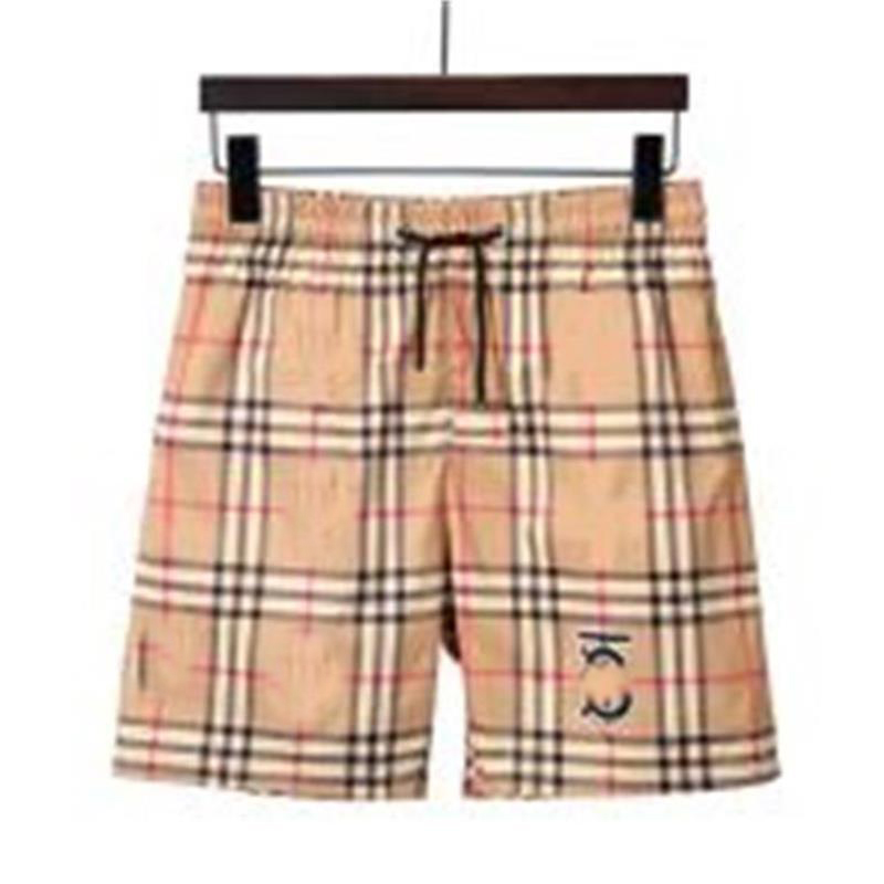 Burburrys Short Designer Mens For Men Black And Gray Plaid Straight Slim Hotty Hot Short Swimming Trunks Muscle Men's Gym Exercises Summer Clothes Short Shorts 052