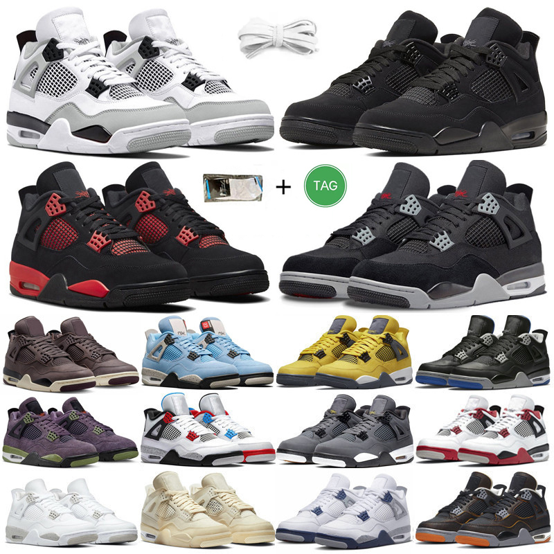 Jumpman 4 4s Mens Basketball Shoes Military Black Cat UNC Blue Midnight Navy Violet Ore Bred Lightning Red Thunder TS Men Women Trainers Sports Sneakers Sneaker, Color#38
Jumpman 4 4s Mens Basketball Shoes Military Black Cat UNC Blue Midnight Navy Violet Ore Bred Lightning Red Thunder TS Men Women Trainers Sports Sneakers Sneaker, Color#38
