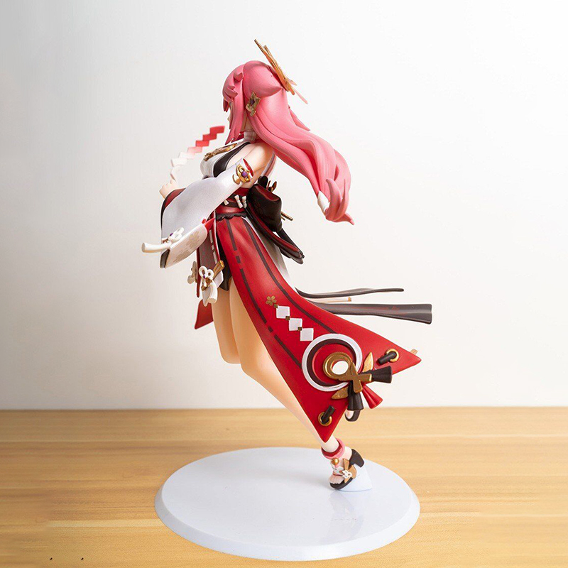 Funny Toys miHoYo Genshin Impact Yae Miko PVC Action Figure Anime Sexy Figure Model Toys Collection Doll Gift