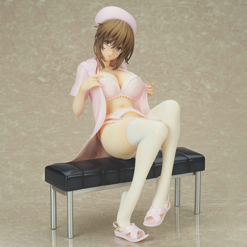 Funny Toys Lechery Boku to Nurse no Kenshuu Nisshi Mio Akagi PVC Action Figure Japanese Anime Sexy Figure Model Toys Doll Gift