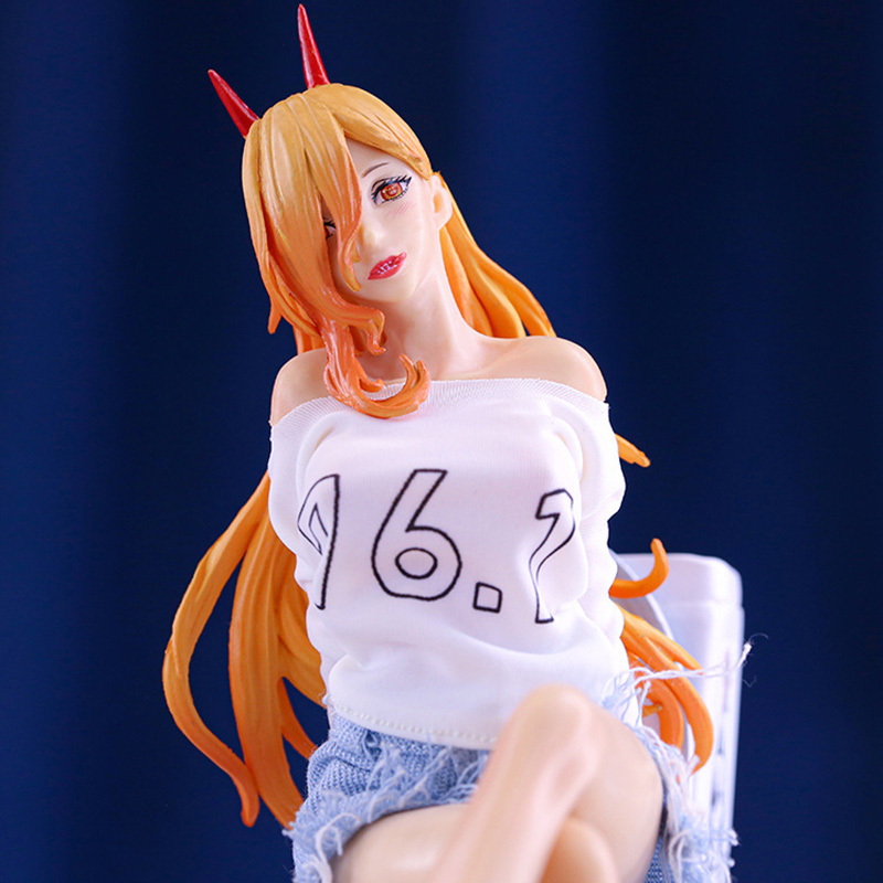 Funny Toys Anime Chainsaw Man Power PVC Action Figure Anime Sexy Figure Model Toys Collection Doll Gift