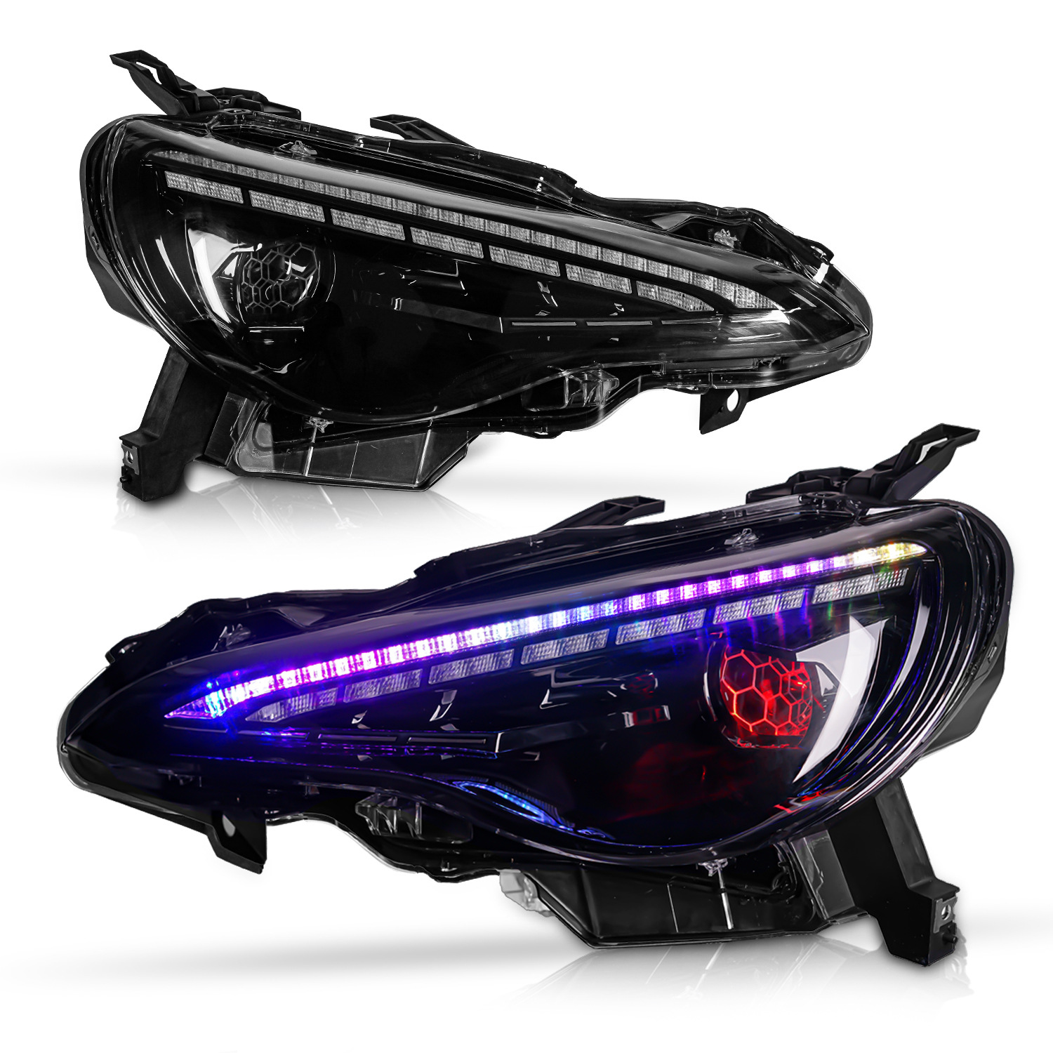 Car Headlights For Subaru BRZ/Toyota 86 2012-20 21 Headlight Full LED Front Lamp RGB Design Running Light Turn Signal
