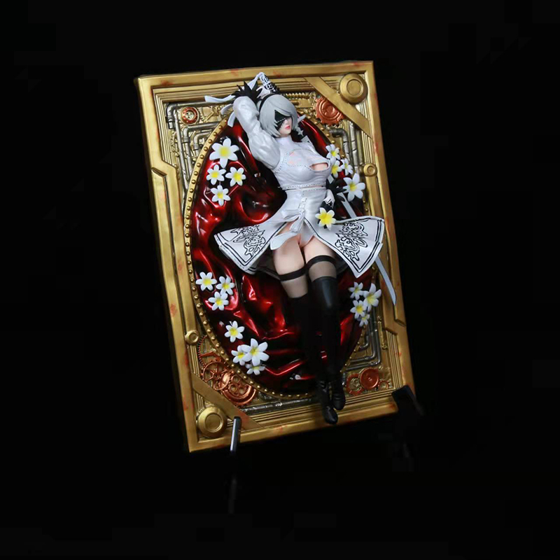 Funny Toys NieR Automata 2B YoRHa No. 2 Type B Photo Frame PVC Action Figure Anime Sexy Figure Model Toys Collection Doll Gift
