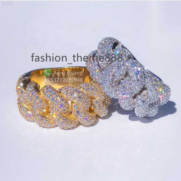 925 Sterling Silver Gold Plated Iced Out Cuban Rings Hip Hop Jewelry Vvs Moissanite Diamond Index Finger Ring
925 Sterling Silver Gold Plated Iced Out Cuban Rings Hip Hop Jewelry Vvs Moissanite Diamond Index Finger Ring