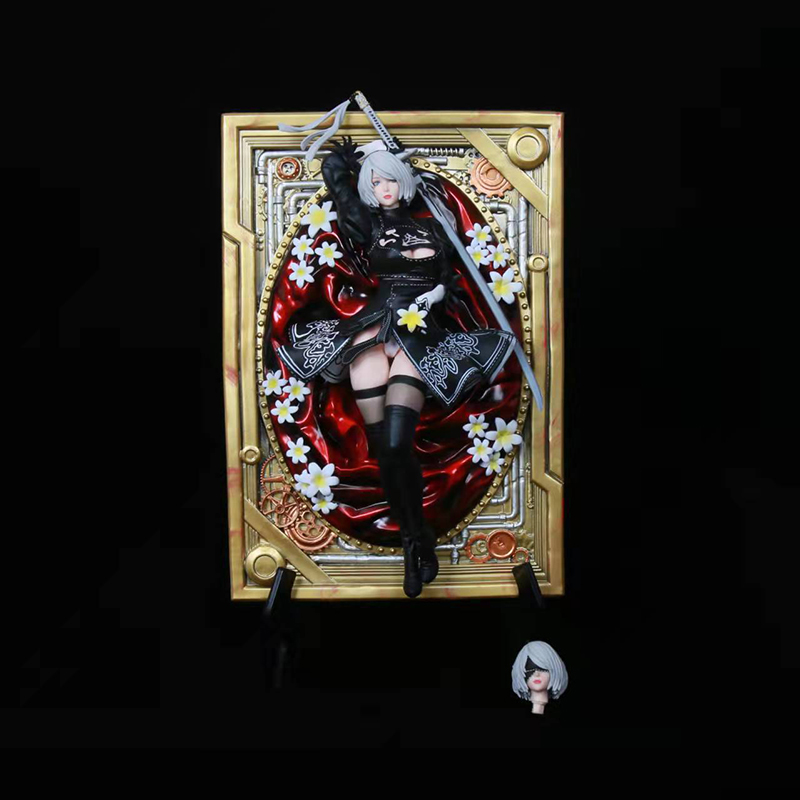 Funny Toys NieR Automata 2B YoRHa No. 2 Type B Photo Frame PVC Action Figure Anime Sexy Figure Model Toys Collection Doll Gift