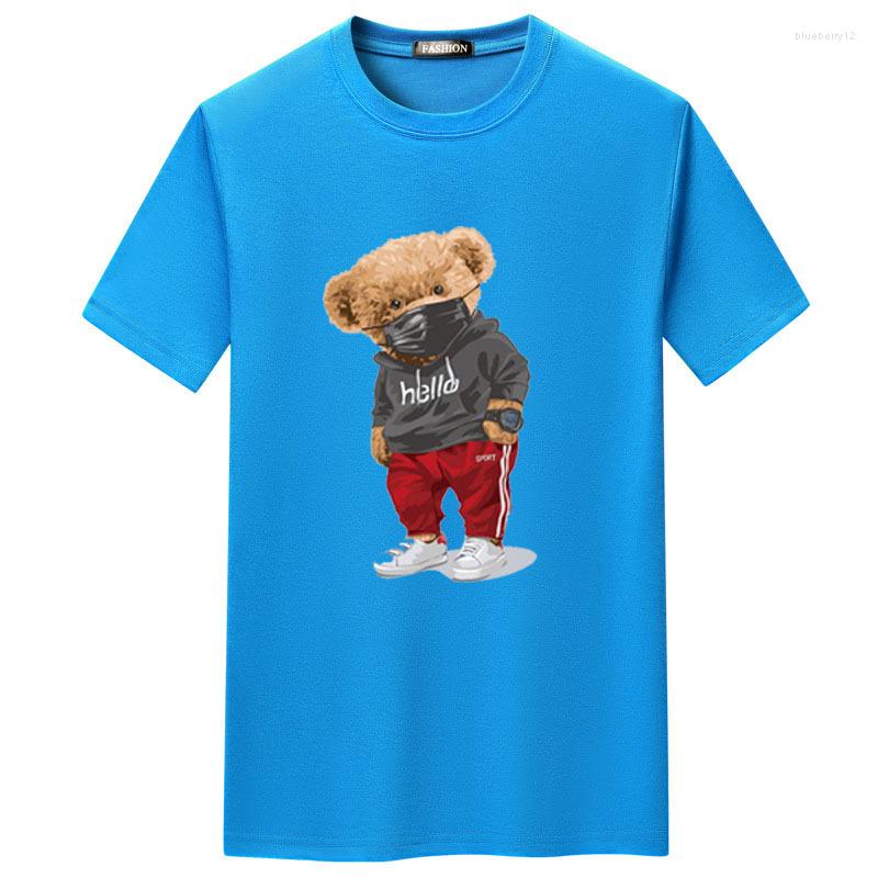 Men's t Shirts Sports Mask Bear Print Short-sleeved T-shirt Male Half-sleeved Summer Casual Oversized Men Shirt 32BR1, Yellow
Men's t Shirts Sports Mask Bear Print Short-sleeved T-shirt Male Half-sleeved Summer Casual Oversized Men Shirt 32BR1, Yellow