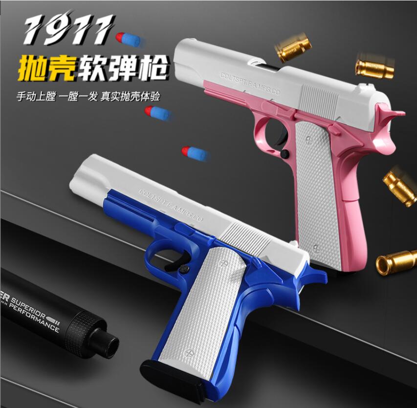Gun Toys M1911 Eva Soft Foam Darts Blaster Toy Pistol Manual Shooting Pink Launcher With Silencer For Children Kids Boys Birthday Dr Dhi8H
Gun Toys M1911 Eva Soft Foam Darts Blaster Toy Pistol Manual Shooting Pink Launcher With Silencer For Children Kids Boys Birthday Dr Dhi8H