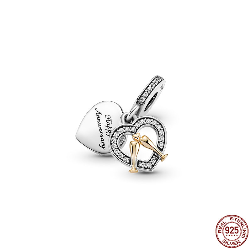 2024 New 925 Sterling Silver Pendant Mouse Monster Castle Lion Series Charm Bead Fit S925 Snake Bracelet Necklace Women Jewelry