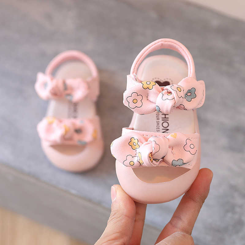 Sandals Girls Sandals Baby Baotou Toddler Shoes Girls Princess Shoes Soft Sole Girls Baby Shoes R230529