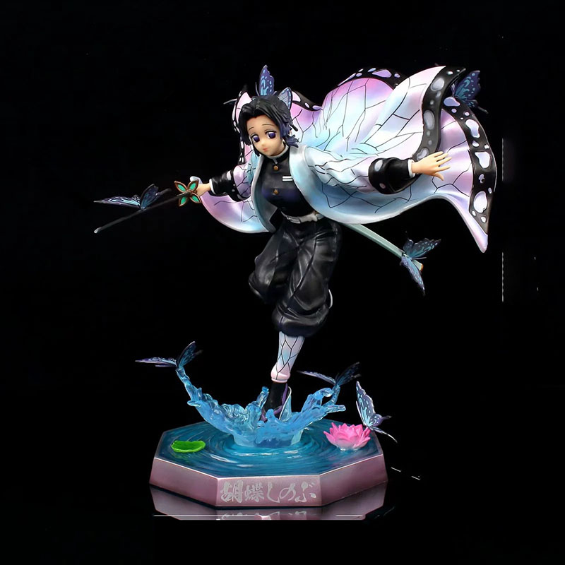 Funny Toys Anime Demon Slayer Kimetsu no Yaiba Shinobu Kocho PVC Action Figure Japanese Anime Figure GK Statue Model Toys Collec