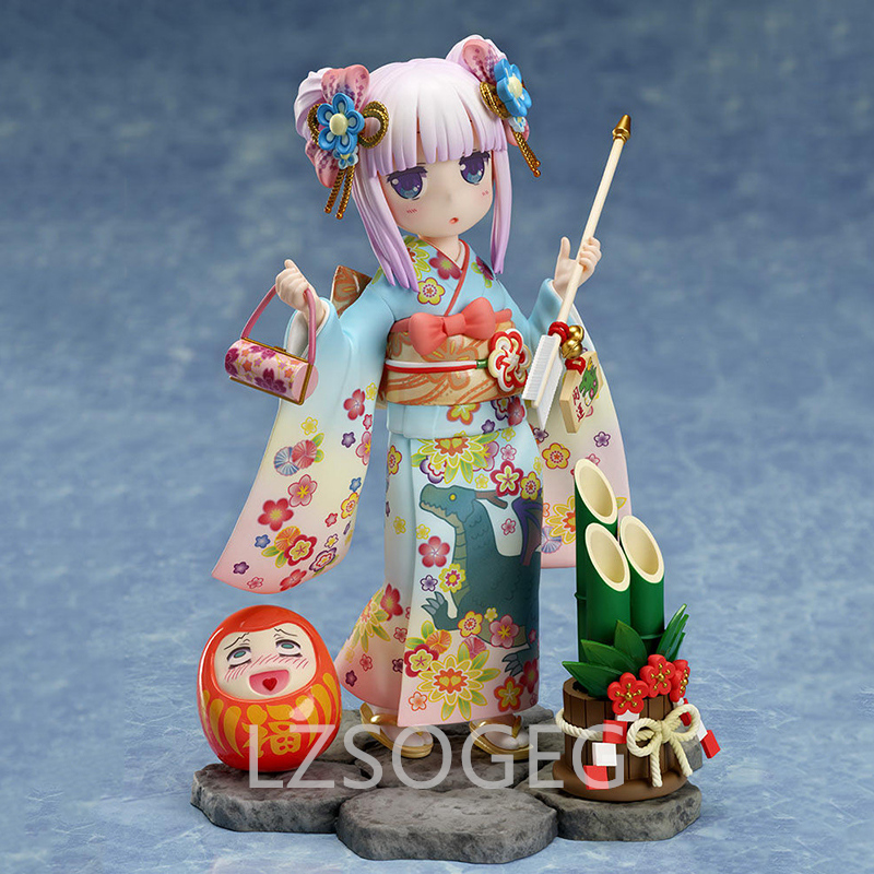 Funny Toys FNEX Miss Kobayashis Dragon Maid Kanna Finest Kimono 1/7 PVC Action Figure Anime Figure Model Toys Collection Doll