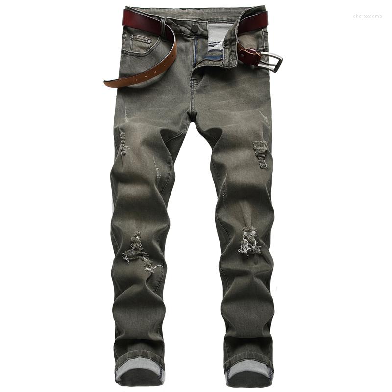 Men's Jeans High Quality Man Ripped Distressed Destroyed Pants Slim Fit Straight Leg Denim Fashion Street Autumn Summer Men For, 962
Men's Jeans High Quality Man Ripped Distressed Destroyed Pants Slim Fit Straight Leg Denim Fashion Street Autumn Summer Men For, 962