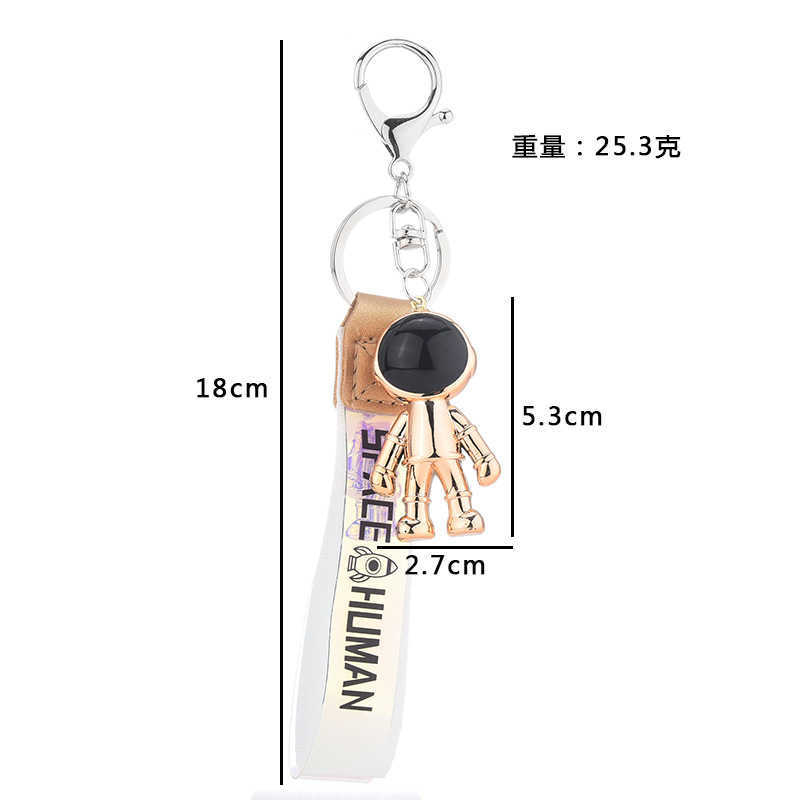 Key Rings UFO spacecraft rocket astronaut space acrylic keychain lanyard keyring handbag pendant Llaveros G230526