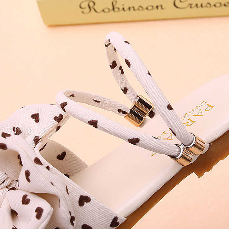 Sandals Summer Little Girls Sandals Kids Shoes Wave Point Bow Cute Black White Green Children Sandals Baby Soft Casual School Girl Shoes R230529