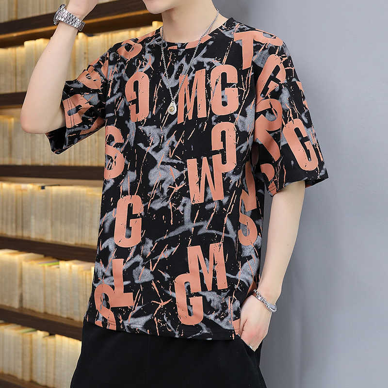 Summer Youth New Short Sleeve T-shirt Casual, Handsome, Loose Fitting Fashion Clothes, Printed Fashion Brand Round Neck T-shirt for Men 2PA7Z, Lsp127 gray
Summer Youth New Short Sleeve T-shirt Casual, Handsome, Loose Fitting Fashion Clothes, Printed Fashion Brand Round Neck T-shirt for Men 2PA7Z, Lsp127 gray