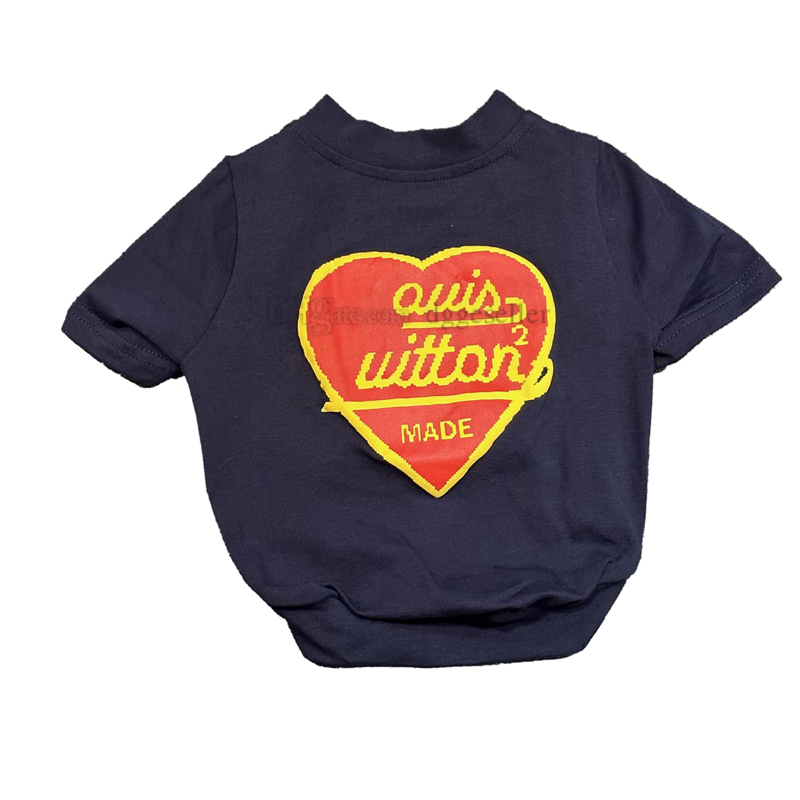 Designer Dog Clothes Summer Dog Apparel Cotton Dog Shirts with Classics Letters Hearts Pattern Cool Pet T Shirts Breathable Dog Outfit Soft Puppy Sweatshirt L A744, Navy
Designer Dog Clothes Summer Dog Apparel Cotton Dog Shirts with Classics Letters Hearts Pattern Cool Pet T Shirts Breathable Dog Outfit Soft Puppy Sweatshirt L A744, Navy