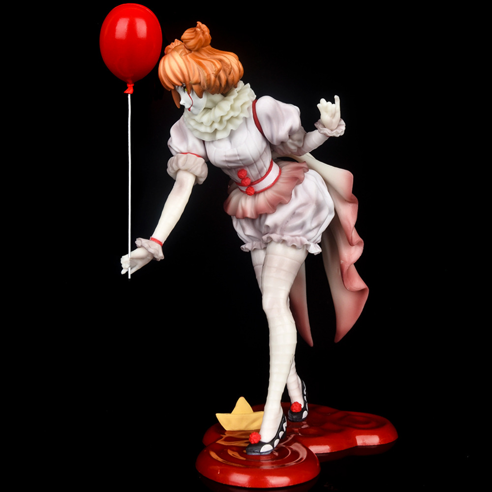 Funny Toys Anime It Pennywise Figure Joker Girl Stephen Kings IT Clown PVC Action Figure Anime Figure Model Toys Doll Gift