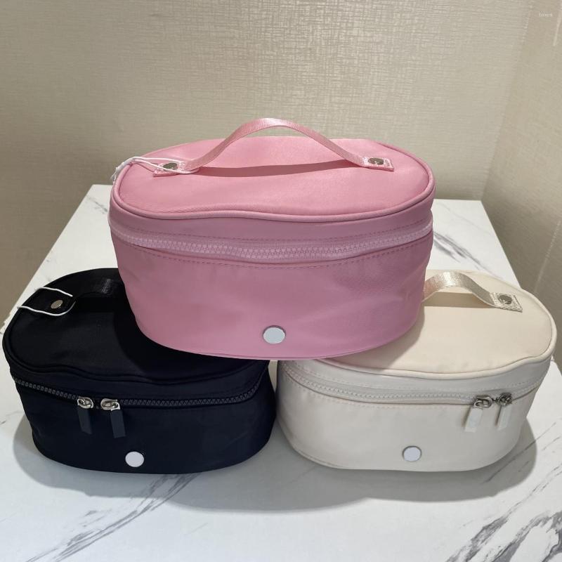 Outdoor Bags Fashion Oval Top-Access Kit High Quality Women Cosmetic Bag Casual Style Waterproof Makeup Travel Portable Gym