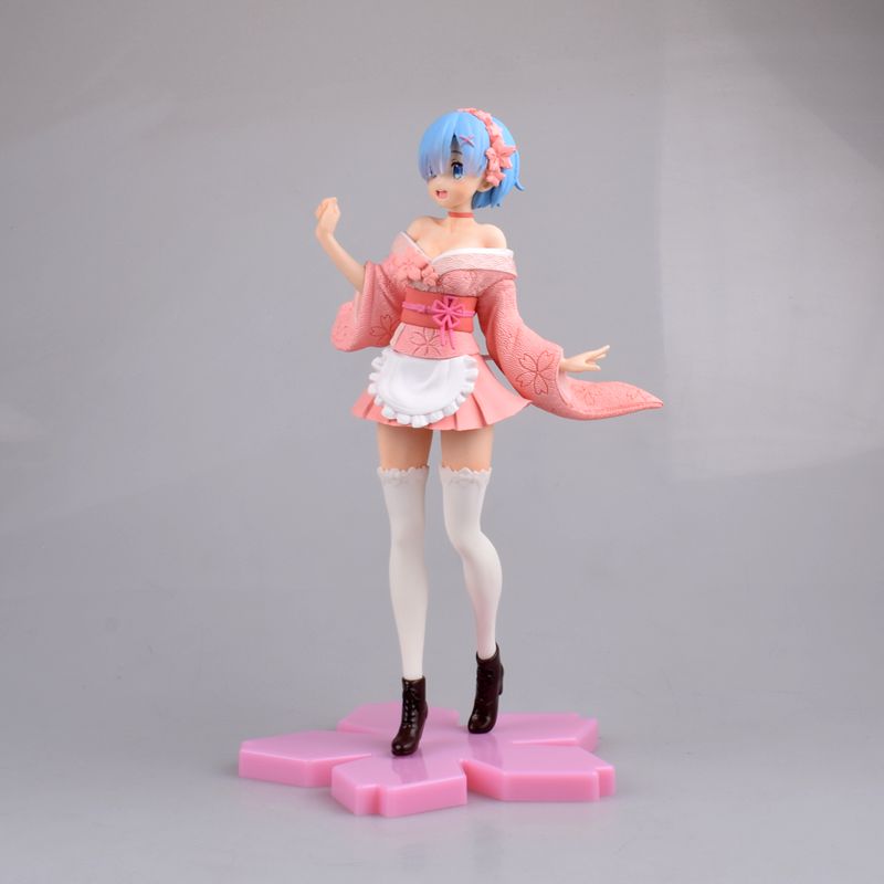 Funny Toys Anime Re Life In A Different World From Zero Rem Kimono PVC Action Figure Japanese Anime Figure Collection Model Toys