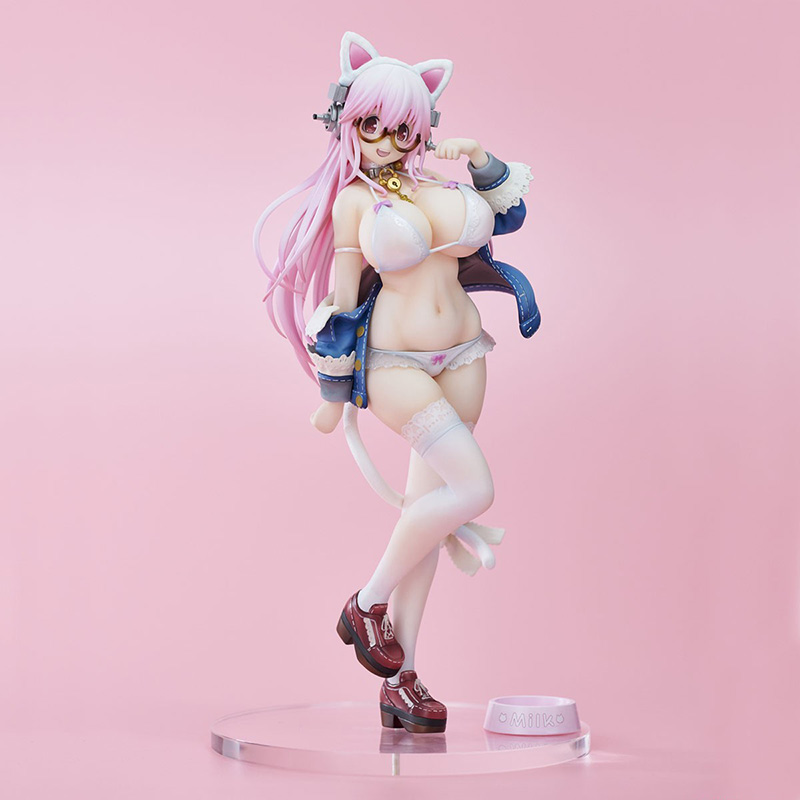 Funny Toys Nitro Super Sonic Super Sonico White Cat Ver. PVC Action Figure Anime Sexy Figure Model Toys Collection Doll Gift