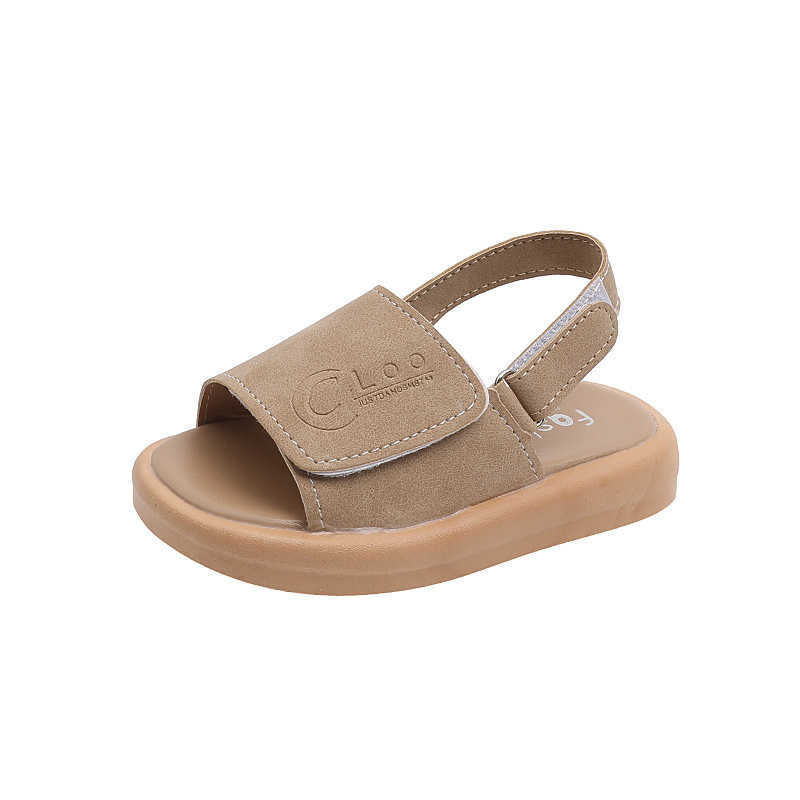 Sandals CAPSELLA KIDS Sandals for Boys Fashion Summer Shoes 1-3-6 Years Girls Open Toe Matte Leather Shoes Sandals Children Slippers R230529