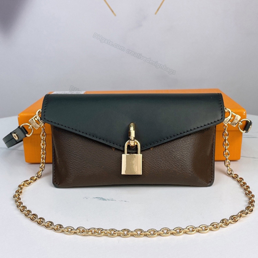Fashion Women Shoulder Bags Lock Buckle Underarm Crossbody Bag Padlock Mirror Quality Strap Designer Handbag Chain Canvas Natural Cowhide Mini Fashion Flap L069, Black
Fashion Women Shoulder Bags Lock Buckle Underarm Crossbody Bag Padlock Mirror Quality Strap Designer Handbag Chain Canvas Natural Cowhide Mini Fashion Flap L069, Black