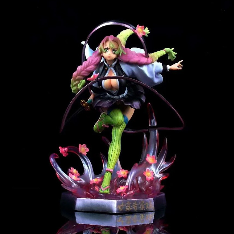 Funny Toys Anime GK Demon Slayer Kimetsu no Yaiba Mitsuri Kanroji PVC Action Figure Japanese Anime Figure Statue Model Toys Doll