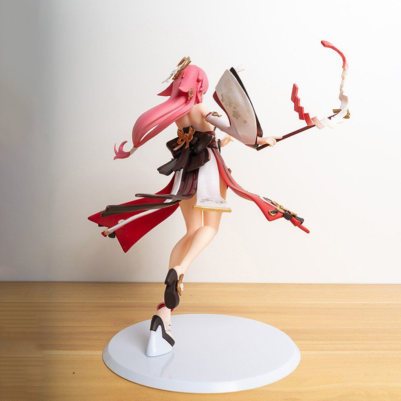 Funny Toys miHoYo Genshin Impact Yae Miko PVC Action Figure Anime Sexy Figure Model Toys Collection Doll Gift