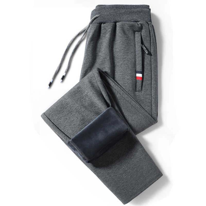 Men's Pants Winter warm cotton fitness sportswear bottom tight sports men's jogging pants M-8XL P230529