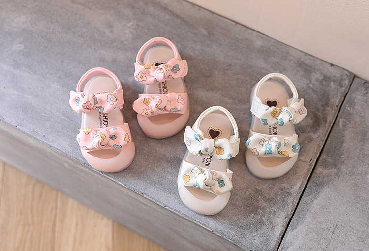 Sandals Girls Sandals Baby Baotou Toddler Shoes Girls Princess Shoes Soft Sole Girls Baby Shoes R230529
