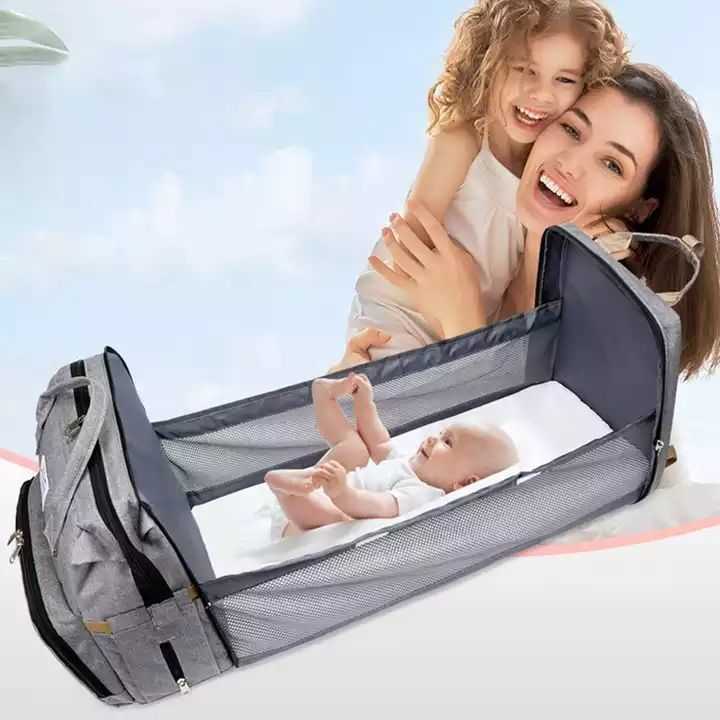 2023 Diaper Bag Mummy Baby Backpack With Folding Changing Station Portable Waterproof High Capacity Outdoor Travel Nappy Changing Backpacks
