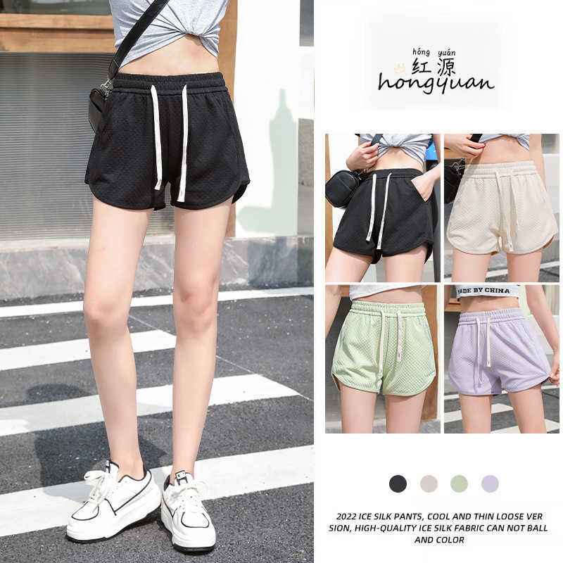 Pants Summer New Macaron Running Three Piece Casual Shorts Women's High Waist Loose Wide Leg Versatile Spicy Girls' Hot Pants, Light green 
Pants Summer New Macaron Running Three Piece Casual Shorts Women's High Waist Loose Wide Leg Versatile Spicy Girls' Hot Pants, Light green