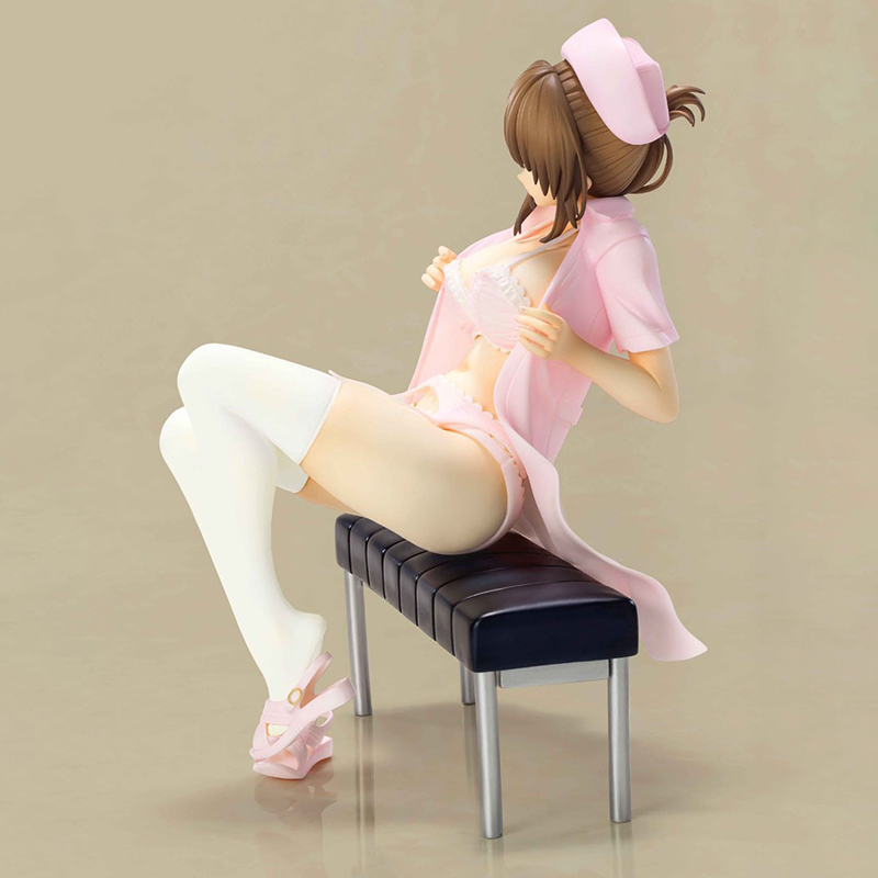 Funny Toys Lechery Boku to Nurse no Kenshuu Nisshi Mio Akagi PVC Action Figure Japanese Anime Sexy Figure Model Toys Doll Gift