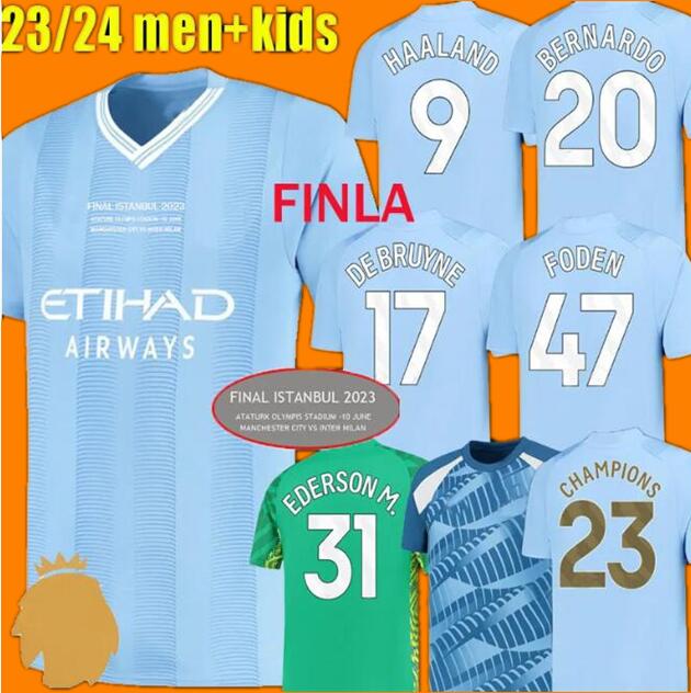 22 23 24 HAALAND SOCCER JERSEYS final GREALISH MANS CITIES MAHREZ player version DE BRUYNE FODEN 2023 2024 football shirt kids kit champions ManCHestERs GOALKEEPER
22 23 24 HAALAND SOCCER JERSEYS final GREALISH MANS CITIES MAHREZ player version DE BRUYNE FODEN 2023 2024 football shirt kids kit champions ManCHestERs GOALKEEPER