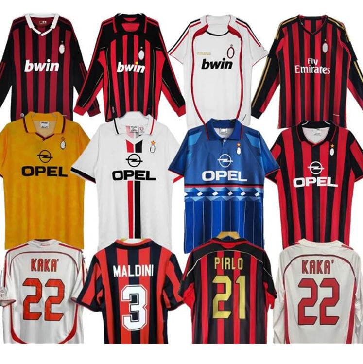 90 91 Retro shirts SOCCER JERSEYS 95 96 97 Gullit 01 02 03 12 14 15 Maldini Van Basten football KAKA Inzaghi 06/07 PIRLO SHEVCHENKO BAGGIO Ac MIlans JERSEY
90 91 Retro shirts SOCCER JERSEYS 95 96 97 Gullit 01 02 03 12 14 15 Maldini Van Basten football KAKA Inzaghi 06/07 PIRLO SHEVCHENKO BAGGIO Ac MIlans JERSEY