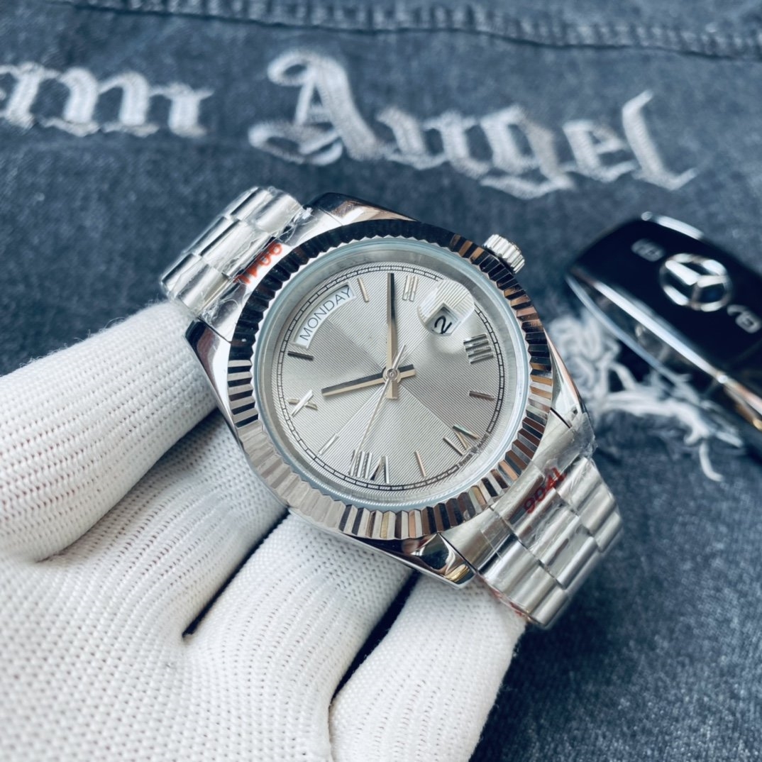 Mens Automatic Mechanical Watch Stainless Steel Silver Rome Number Face Big Date watches Men Sapphire Glass Super Luminous waterproof montre de luxe wristwatches, Color 17
Mens Automatic Mechanical Watch Stainless Steel Silver Rome Number Face Big Date watches Men Sapphire Glass Super Luminous waterproof montre de luxe wristwatches, Color 17