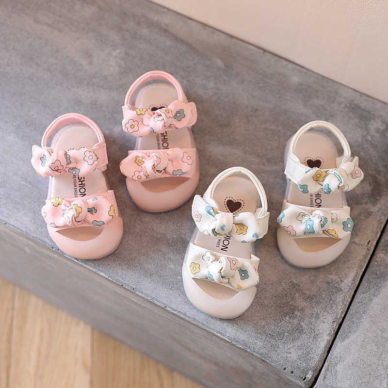 Sandals Girls Sandals Baby Baotou Toddler Shoes Girls Princess Shoes Soft Sole Girls Baby Shoes R230529