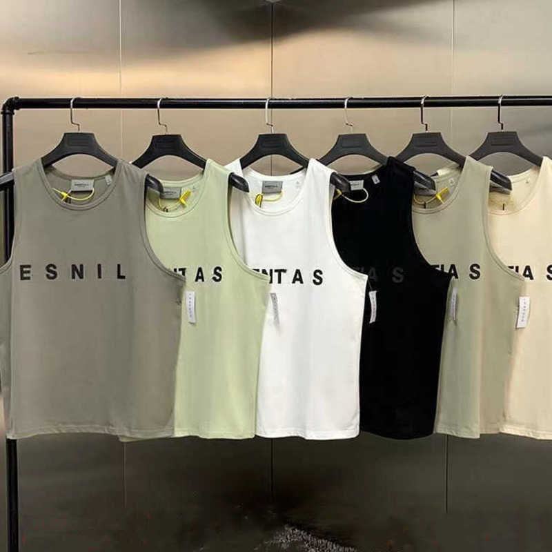 New Luxury Designer Mens Clothing Vest Shirts Fashion Pure Cotton High Quality Sleeveless Men T Shirt Fitness Running Sports Summer Loose Tank Top