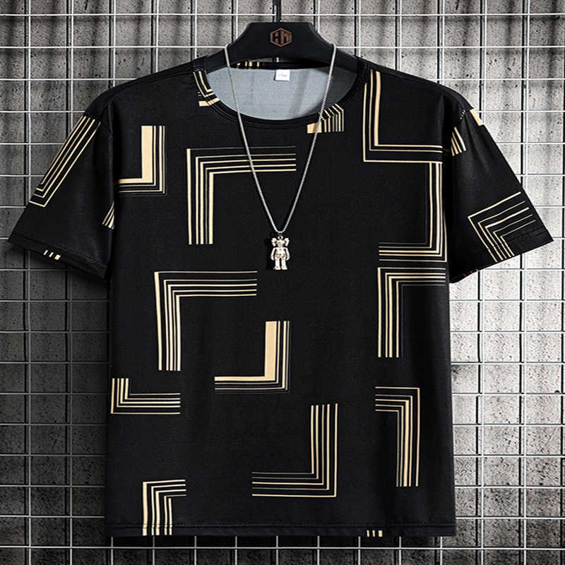 2023 Spring and Autumn New Ice Silk Short Sleeve Men's Breathable Ice Cool T-shirt PlusSense Top, 2682 black and white
2023 Spring and Autumn New Ice Silk Short Sleeve Men's Breathable Ice Cool T-shirt PlusSense Top, 2682 black and white