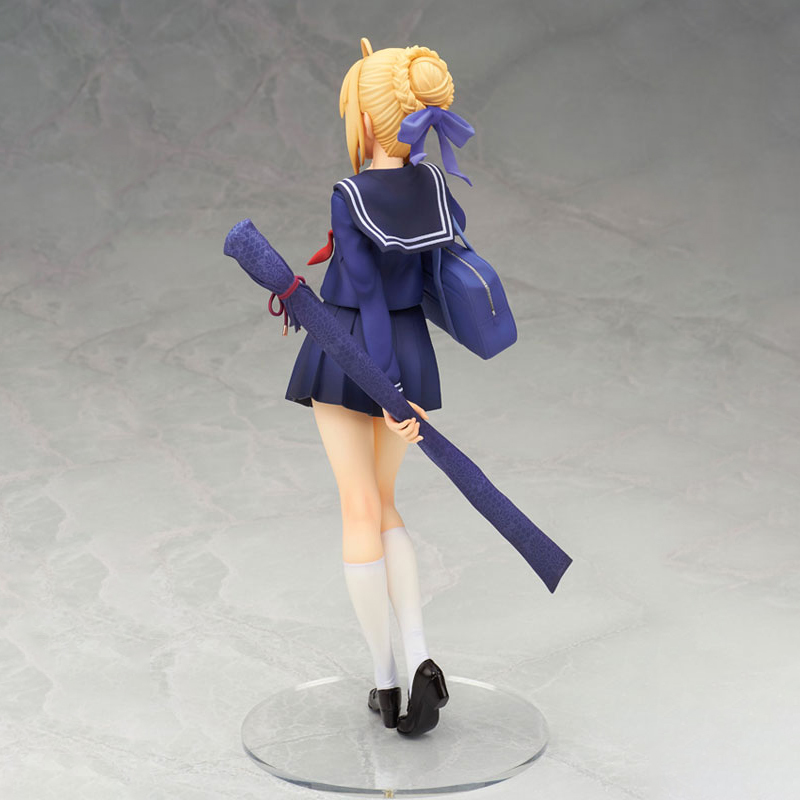 Funny Toys Fate Stay Night Saber School uniform PVC Action Figure Japanese Anime Figure Model Toys Collection Doll Gift