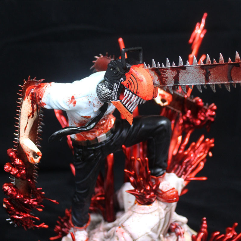 Funny Toys Anime Chainsaw Man Denji POWER PVC Action Figure Anime Figure Statue Model Toy Collection Doll Gift