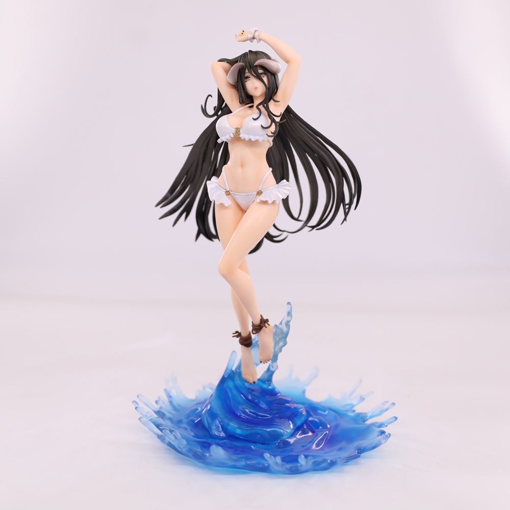 Funny Toys Shibuya Scramble Figure Overlord Albedo Swimsuit Ver. 1/7 PVC Action Figure Anime Sexy Figure Model Toys Doll Gift