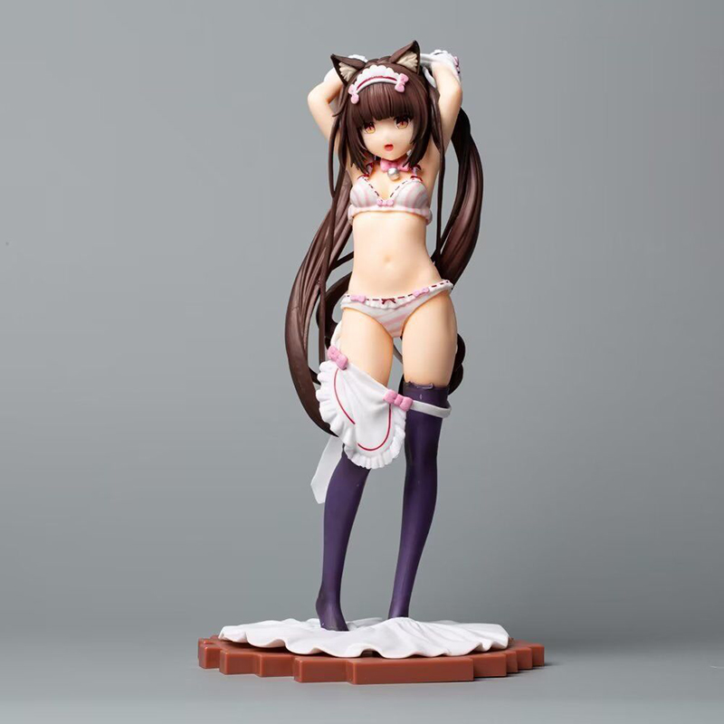 Funny Toys PLUM NekoPara Chocola Vanilla Dress Up Time 1/7 Scale PVC Action Figure Anime Figure Model Toys Collection Doll Gift