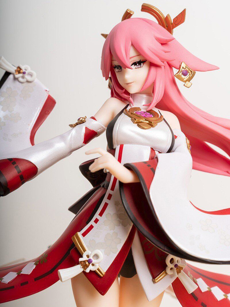 Funny Toys miHoYo Genshin Impact Yae Miko PVC Action Figure Anime Sexy Figure Model Toys Collection Doll Gift