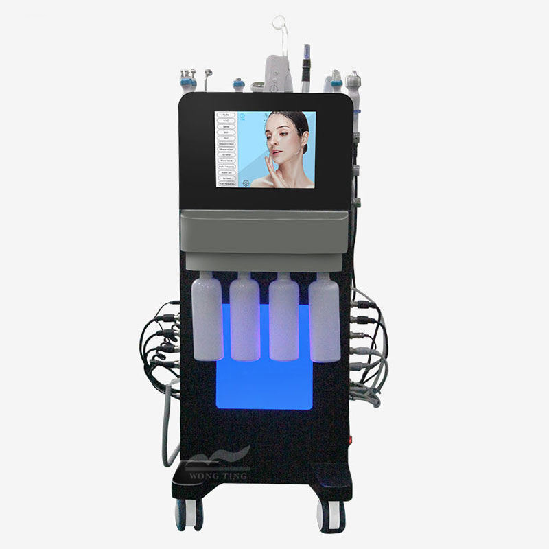 14 in 1 Microdermabrasion Auqa Water Deep Cleaning RF Face Lift Skin care face Spa machine Tightening Beauty salon equipment