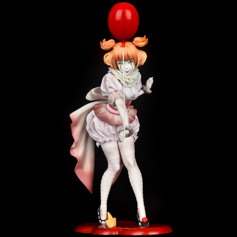 Funny Toys Anime It Pennywise Figure Joker Girl Stephen Kings IT Clown PVC Action Figure Anime Figure Model Toys Doll Gift