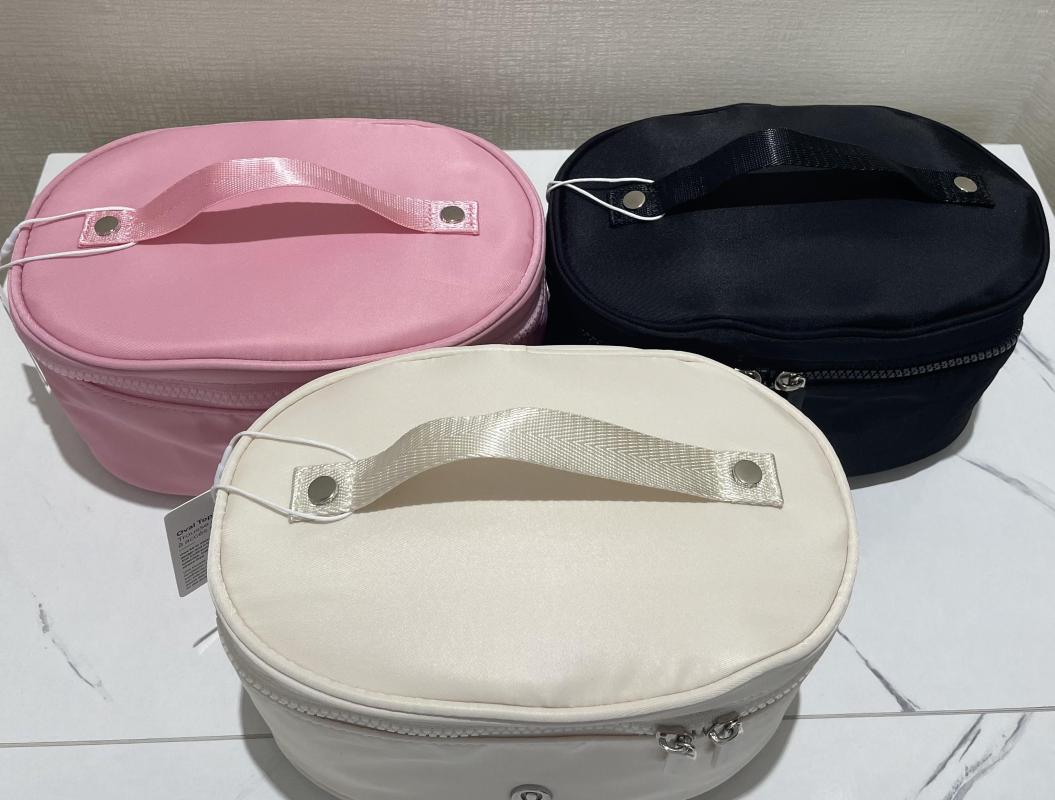 Outdoor Bags Fashion Oval Top-Access Kit High Quality Women Cosmetic Bag Casual Style Waterproof Makeup Travel Portable Gym