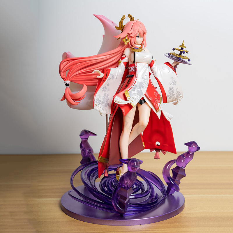 Funny Toys Genshin Impact Yae Miko GK PVC Action Figure Anime Figure Model Toys Collection Doll Gift