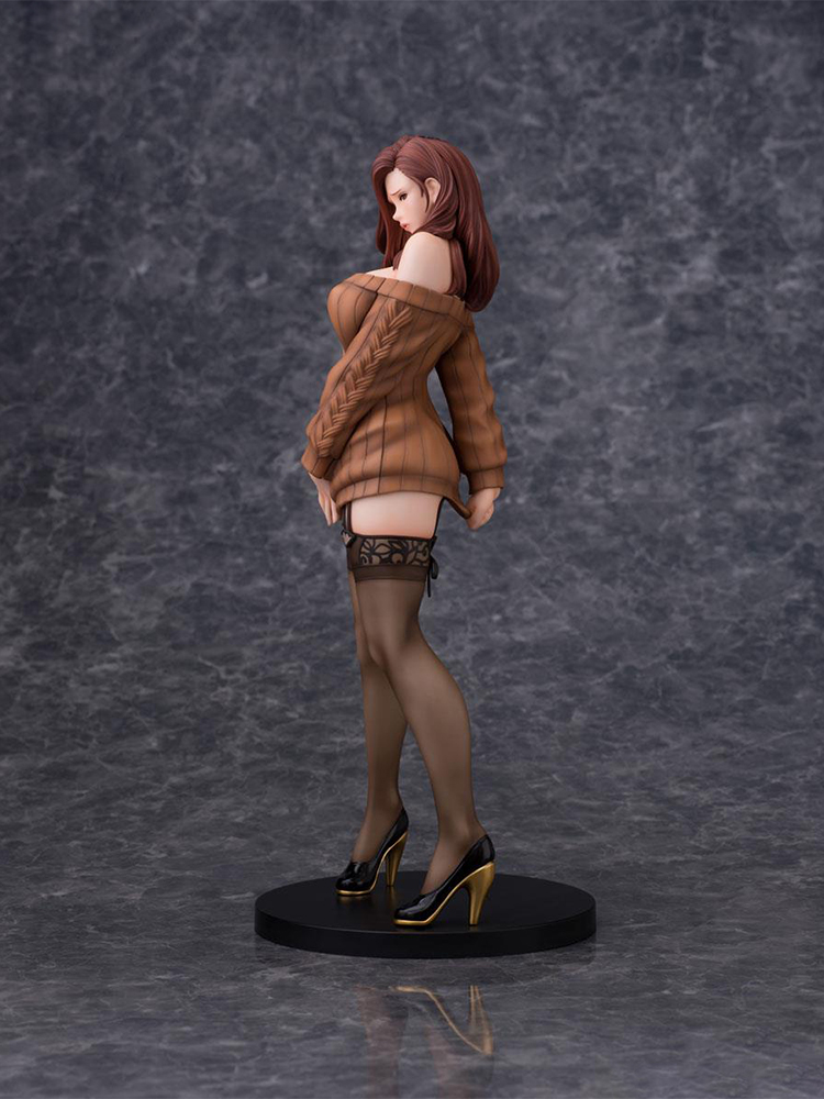 Funny Toys 28CM Anime Daiki Kogyo Non Oda Illustration Shiho Kujo Brown Hair Ver PVC Action Figure Japanese Anime Sexy Figure Mo