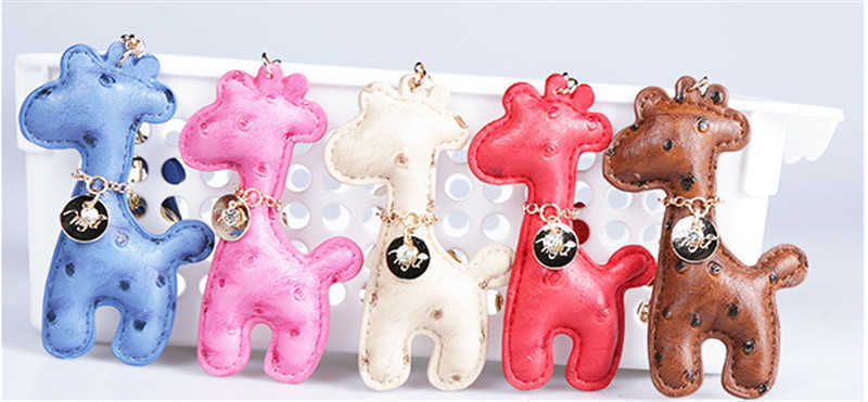 Key Rings Fancy Fantasy Giraffe Tassel Keychain Trinket Keyholder New Innovation Project Bag Pendant Chaveiro Llaveros G230526